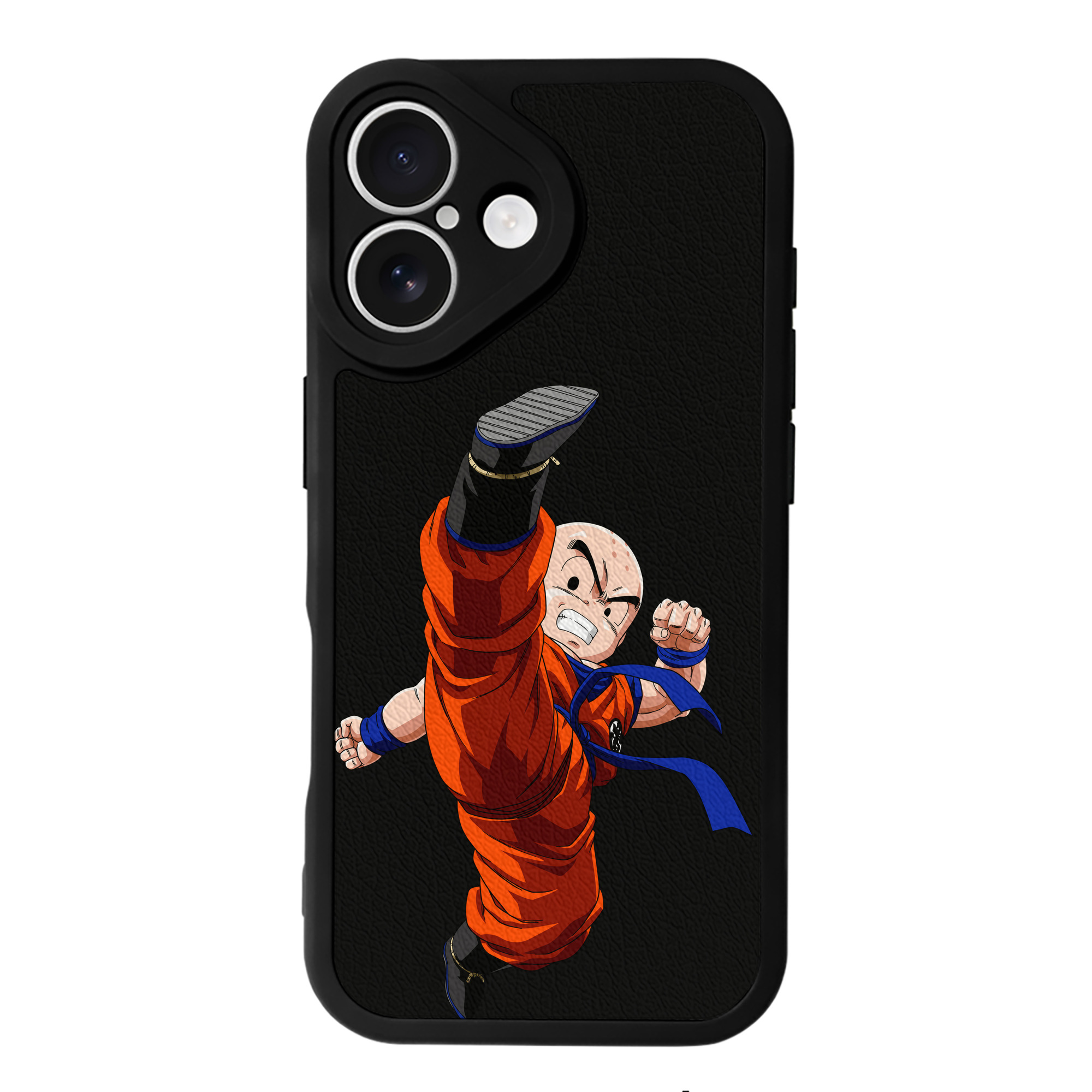 （画像用） ドラゴンボール クリリン DRAGON BALL krillin 【iPhone 16シリーズ対応】シリコンスマホケース（レザー調） 材質：シリコン